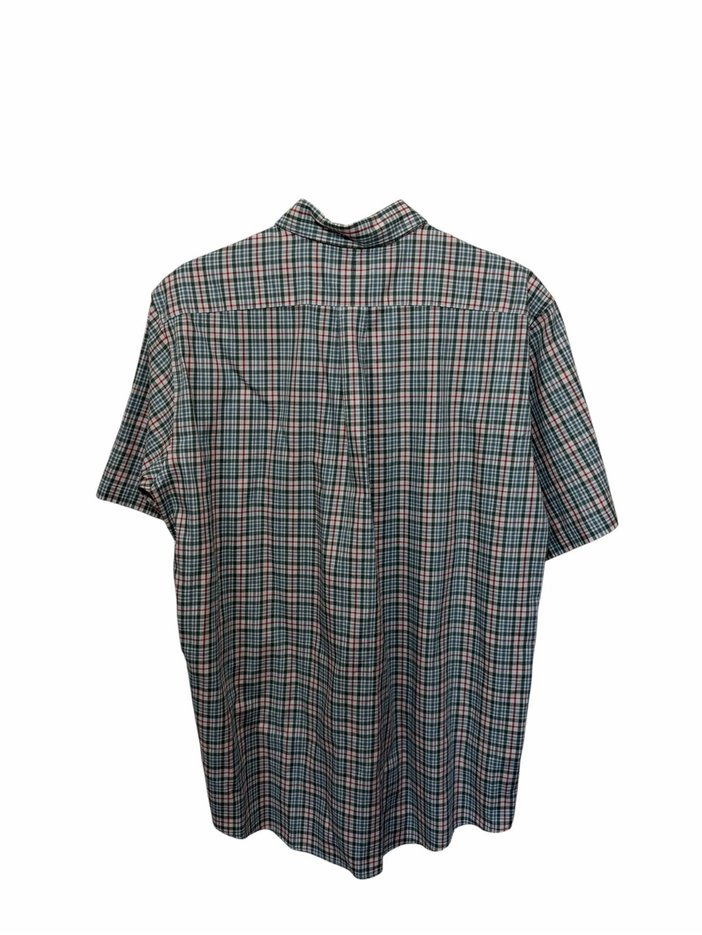 L.L. Bean Men's Traditional Fit Short Sleeve Button-Down Plaid Shirt, M - Picture 3 of 6